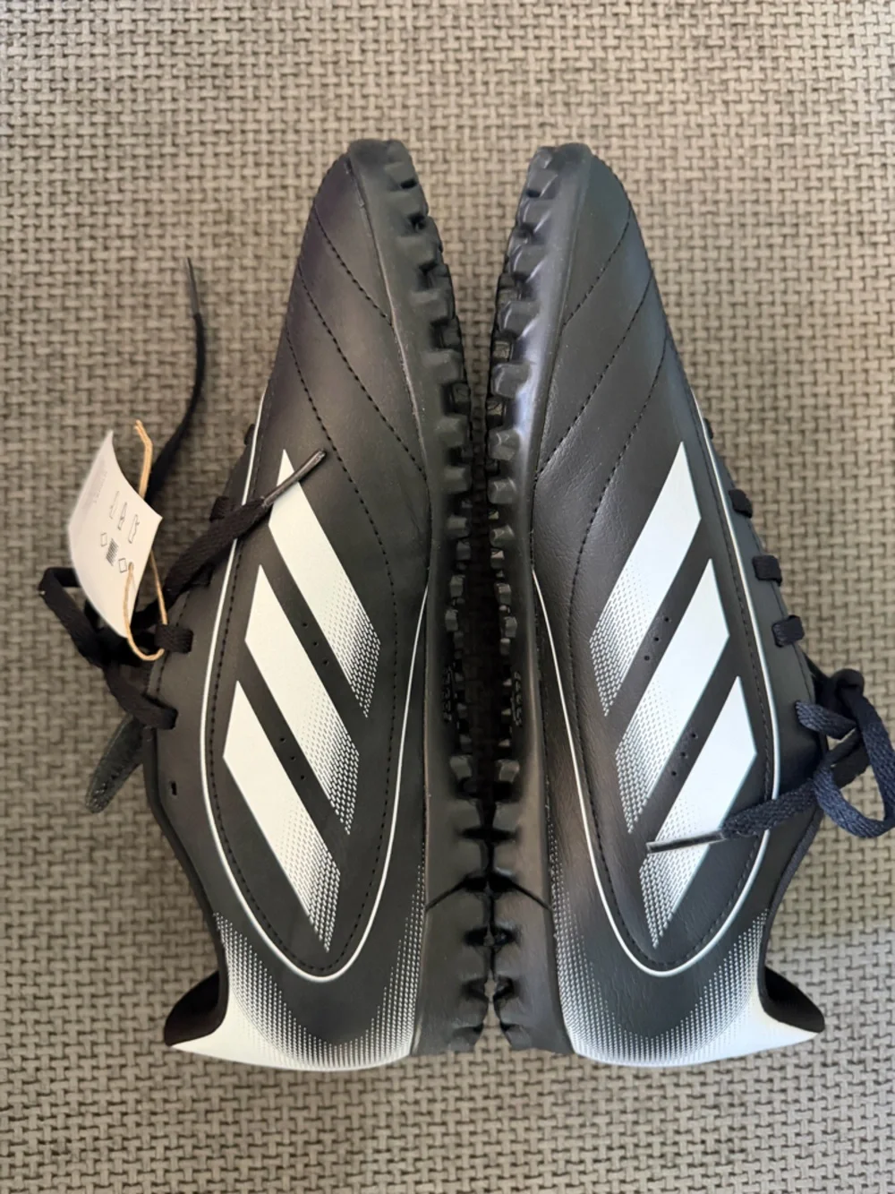 adidas Goletto IX TF Turf Soccer Shoes Cleats Black White Mens 8 Womens 9 Sporty
